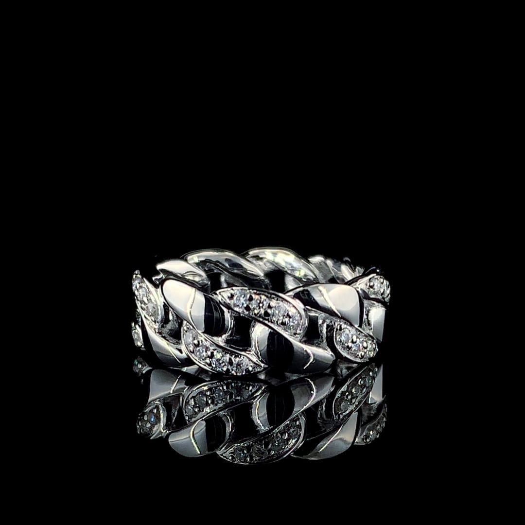Cuban Link Diamond Ring